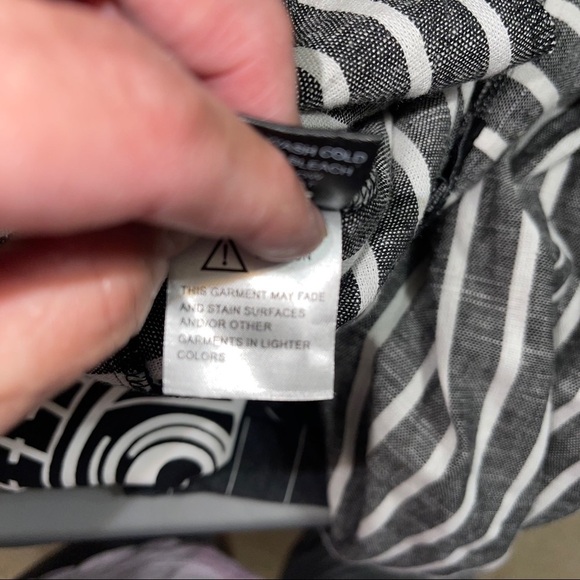 NWT - Iris Black and White Striped Trousers - Picture 11 of 12